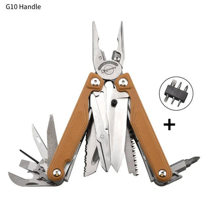 Daicamping DL7 Titanium Alloy Handle Outdoors Multi-tools Clamp Folding Knife EDC Combination Multi Tools Pliers Knives