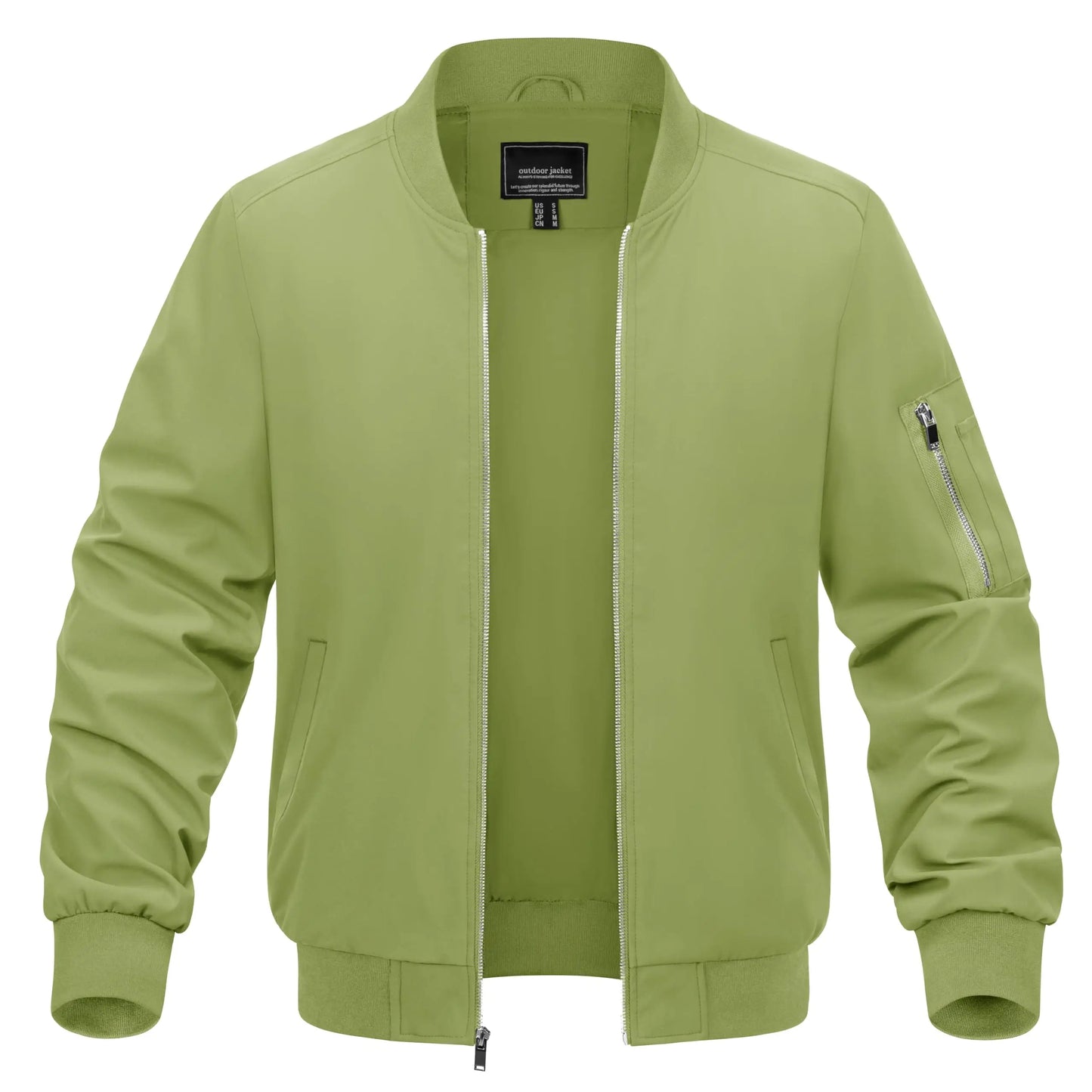 TACVASEN Spring Baseballl Jackets Mens Windbreaker Hiking Trekking Fishing Jackets Outdoor Full Zip Casual Coats Outwear Tops