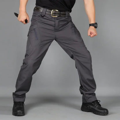 Tactical Pants Men Multi-Pocket Outdoor Cargo Pants Combat Trousers Men's Wear-Resistant Hiking Work Trousers Male