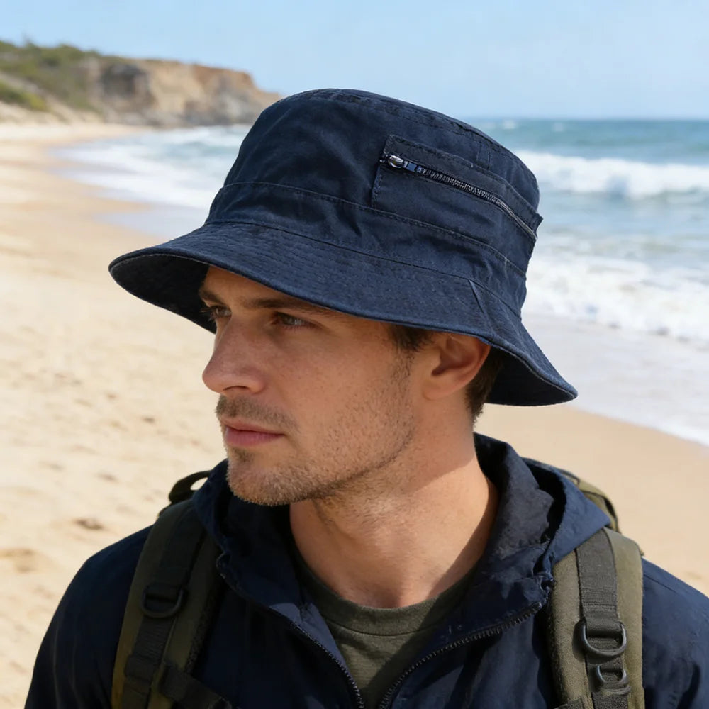 Spring Summer Washed Cotton Mesh Breathable Bucket Hats for Men Women Casual Panama Hat Hiking Camping Outdoor Hat Unisex