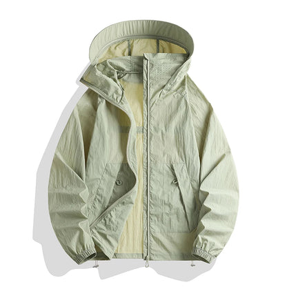 Outdoor Sunscreen Clothing Summer Hiking Jackets UPF50+ Ultraviolet Protection Couple's Hooded Jacket Traveling Hiking Fishing
