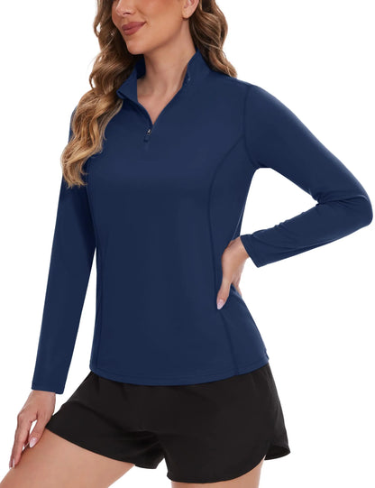 TACVASEN UPF 50+ Quick Dry Long Sleeve T Shirts Womens Anti UV/Sun Protection Shirts Running Hiking Fishing T-Shirts Outdoor