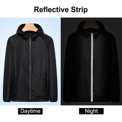 CHRLCK Men's Hiking Jackets Waterproof Women Sun Protection Windbreaker Camping Climbing Outdoor Coat Unisex Portable Clothes