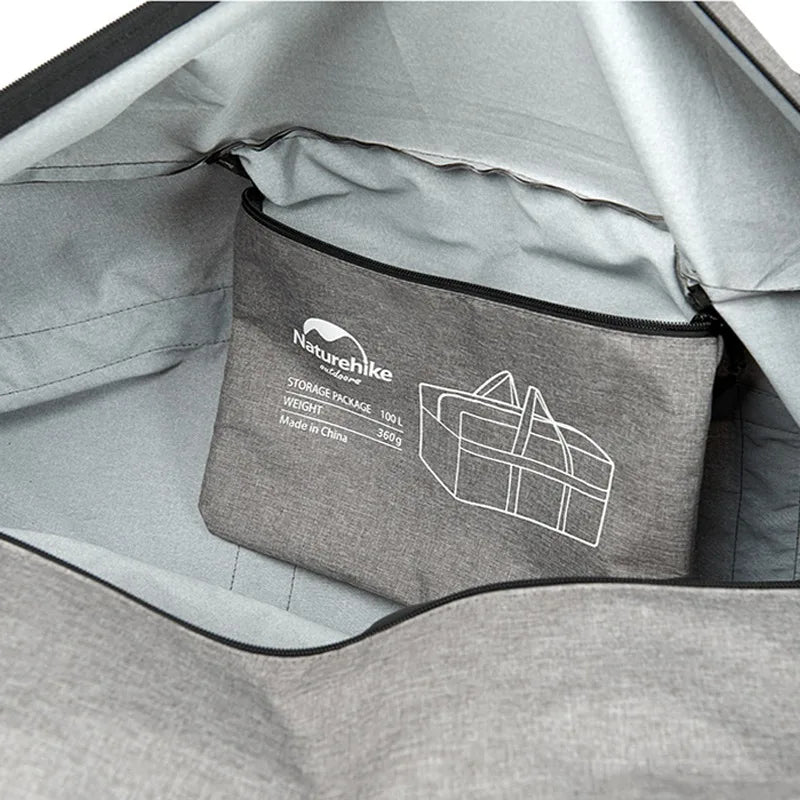 Naturehike Folding Large Capacity Storage Bags Ultralight Pack Handle Camping Duffel Bag Portable Hiking Travel Totes 100L 45L