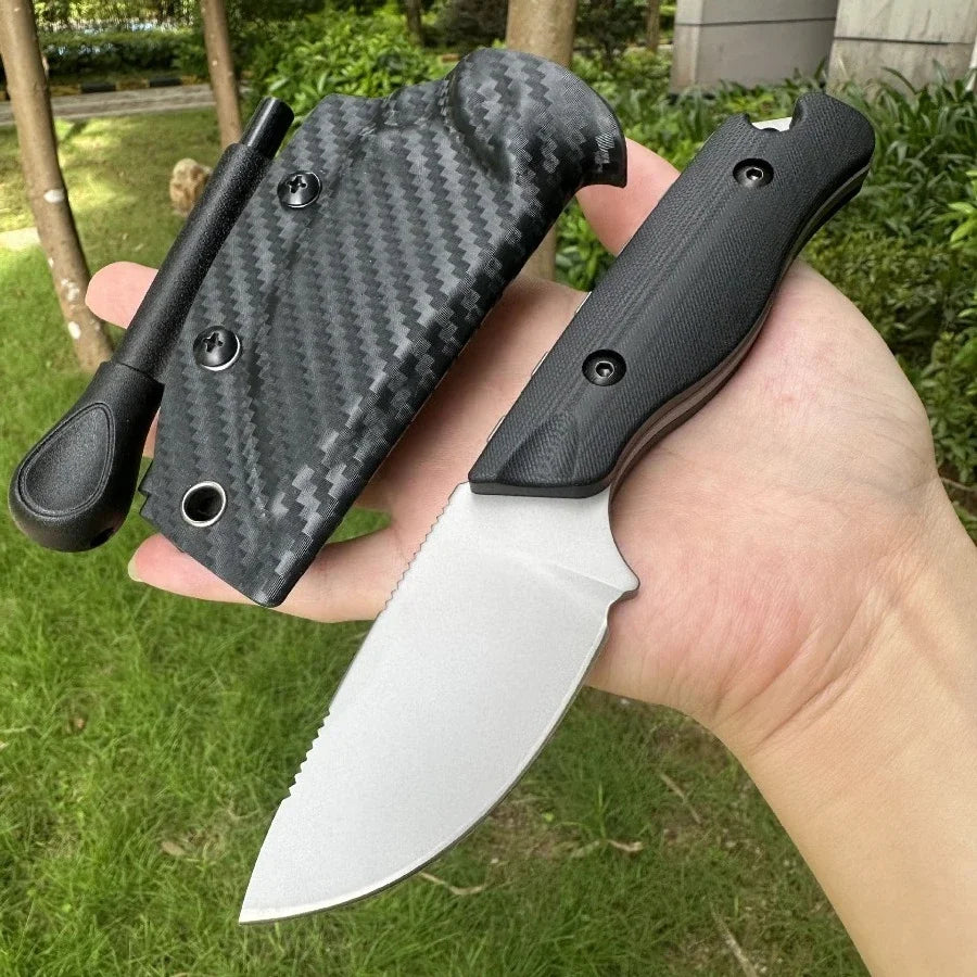 BM 15017 High-hardness Fixed Blade with 8Cr13Mov Steel Blade and G10 Handle Outdoor Camping Hiking EDC Practical Cutting Knife