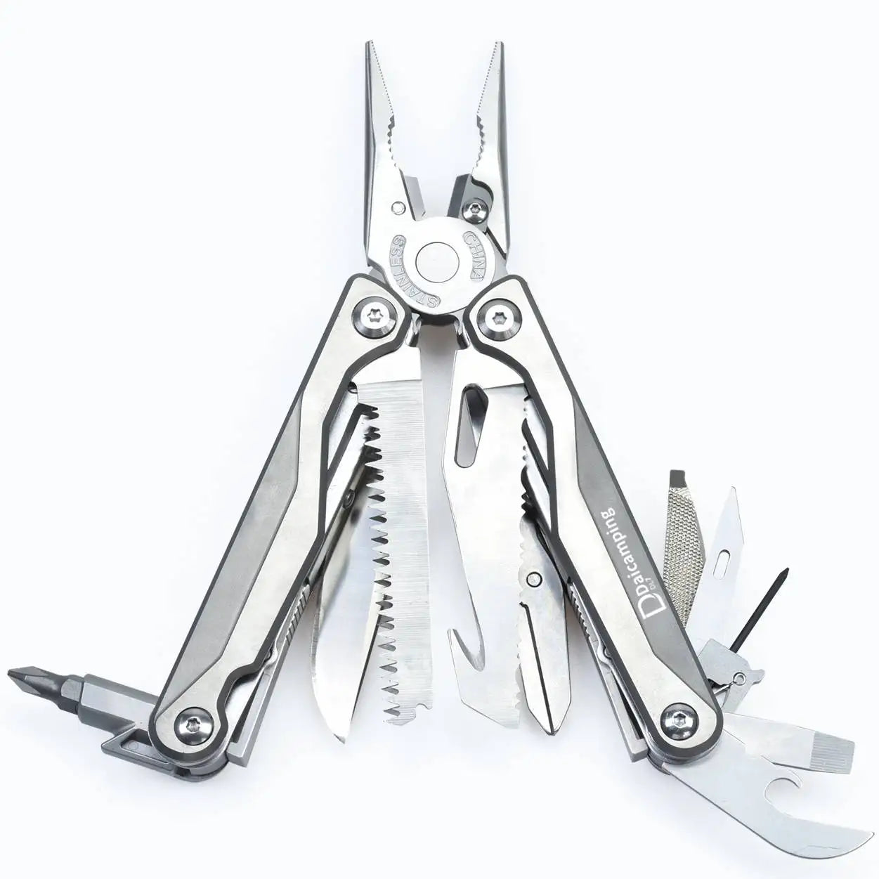 Daicamping DL7 Titanium Alloy Handle Outdoors Multi-tools Clamp Folding Knife EDC Combination Multi Tools Pliers Knives
