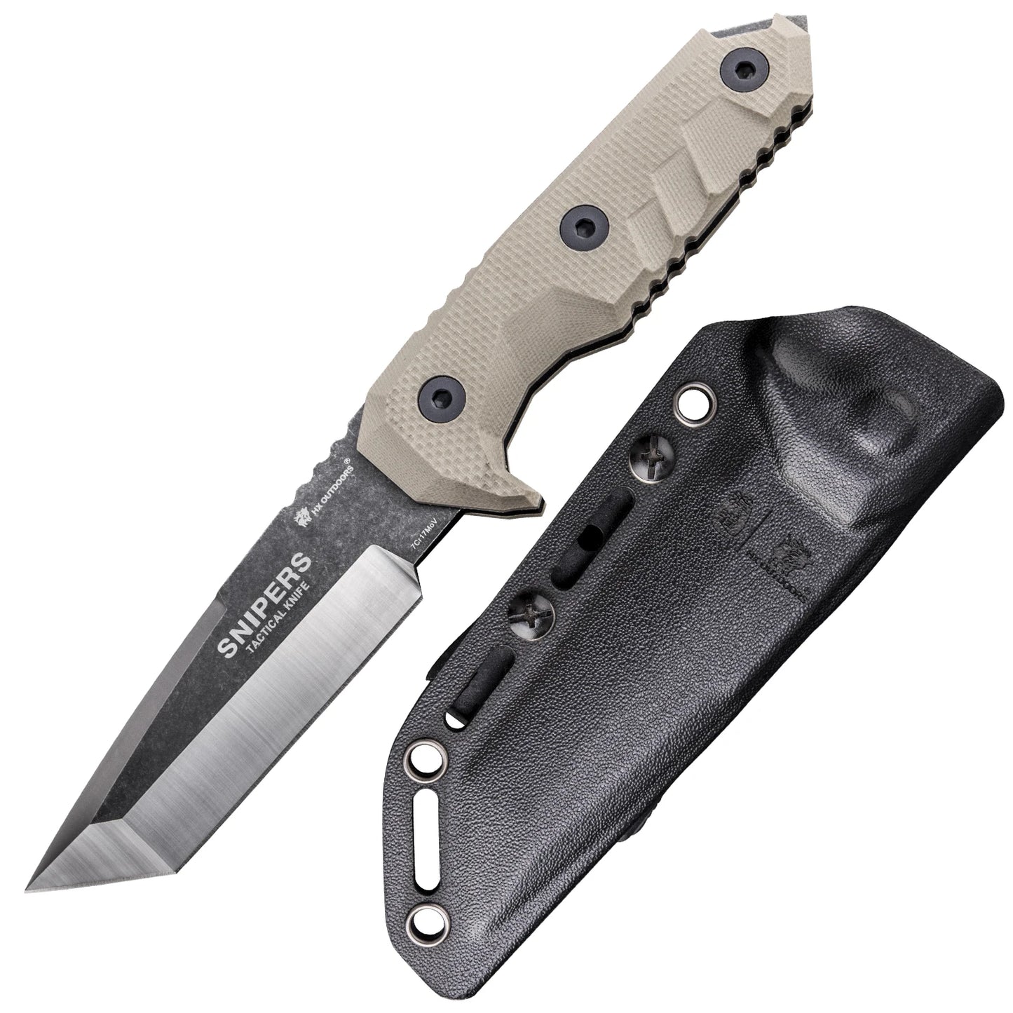 HX Outdoors Tactical Knife,Hunting Jungle Knives ,Camping Survival Knife,Rescue Edc Tool G10 Handle WIth Kydex Dropshipping