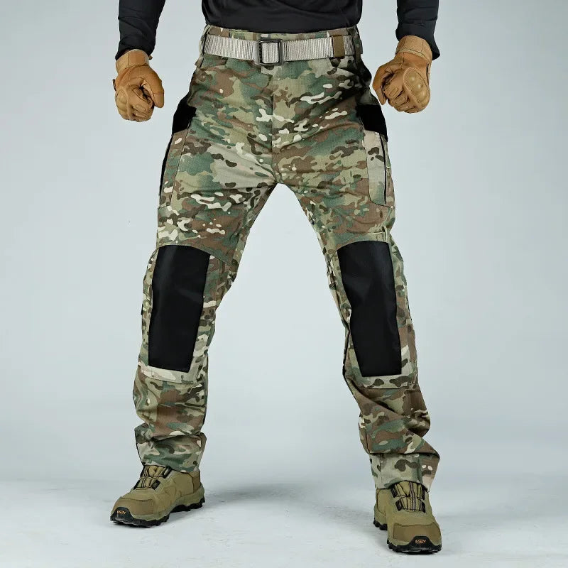 Tactical Pants Men Multi-Pocket Outdoor Cargo Pants Combat Trousers Men's Wear-Resistant Hiking Work Trousers Male