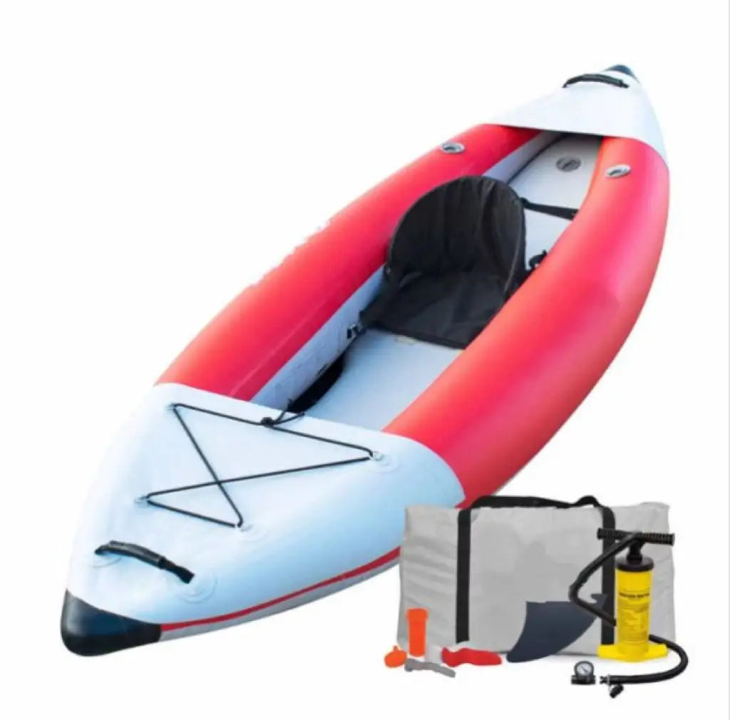 Canoe Kayak 1 Person Inflatable Portable Sport Kayak Set Canoe Boat With Aluminum Oars And High Output Air Pump