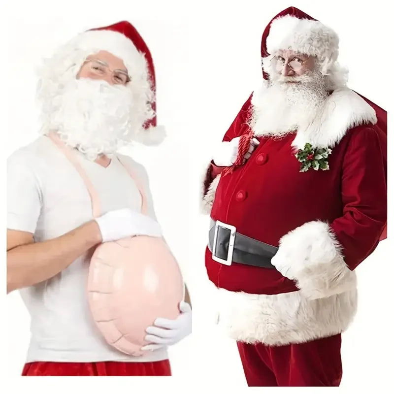 Inflatable belly. Fake belly. Pregnant belly. Beer belly. Role-playing belly. Christmas and holiday party