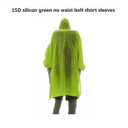 FLAME'S CREED Single Person Ultralight Hiking Cycling Raincoat Outdoor Awning Camping Mini Tarp Sun Shelter 15D Silicone
