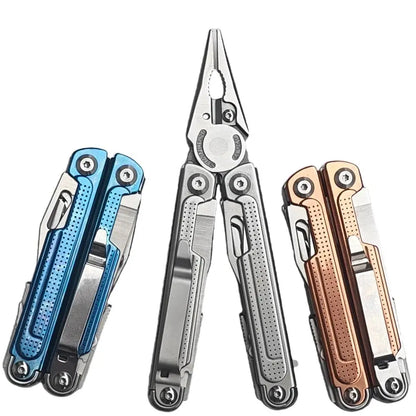 Daicamping DL7 Titanium Alloy Handle Outdoors Multi-tools Clamp Folding Knife EDC Combination Multi Tools Pliers Knives