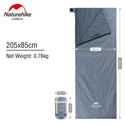 Naturehike LW180 Sleeping Bag Ultralight Waterproof Cotton Sleeping Bag Summer Hiking Camping Sleeping Bag