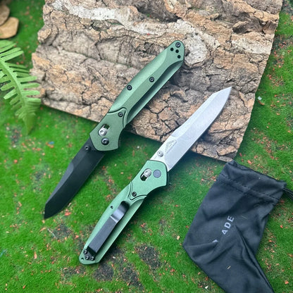 BM 940 Folding Knife Aluminum Alloy Handle Outdoor Camping Cutting Tool EDC Hiking Fishing Knife Gift for Men