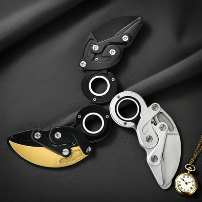 Unique structure and exquisite blade, EDC personalized folding knife, camping and hiking portable pocket knife, tool