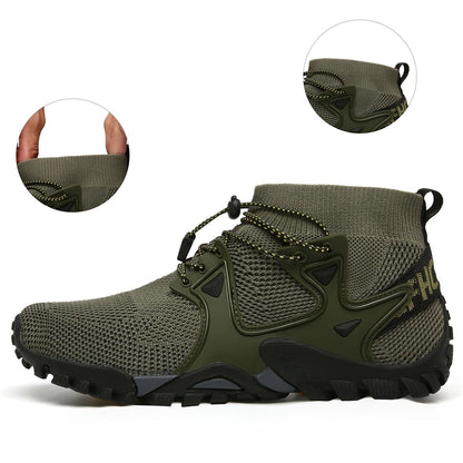 New Mesh Breathable Hiking Shoes Size 36-47 Mens Sneakers Outdoor Trail Trekking Mountain Climbing Sports Shoes for Male