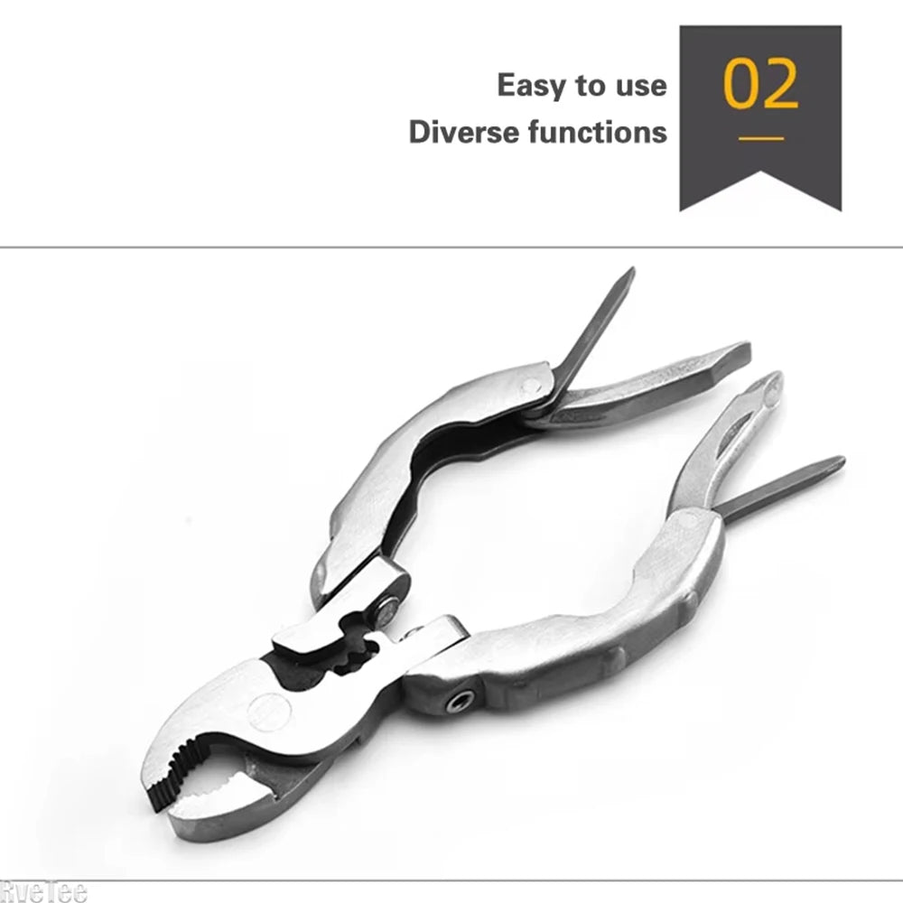 Multifunction Outdoor pliers Folding Plier Mini Stainless Steel Folding Screwdriver Portable Camping Tools Hiking Accessories