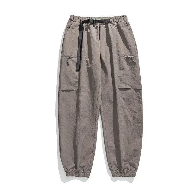 TFETTERS Autumn Men Cargo Pants 2025 Multi Pocket Waterproof Solid Color Casual Pants 100% Nylon Outdoors Tourism Men Clothes