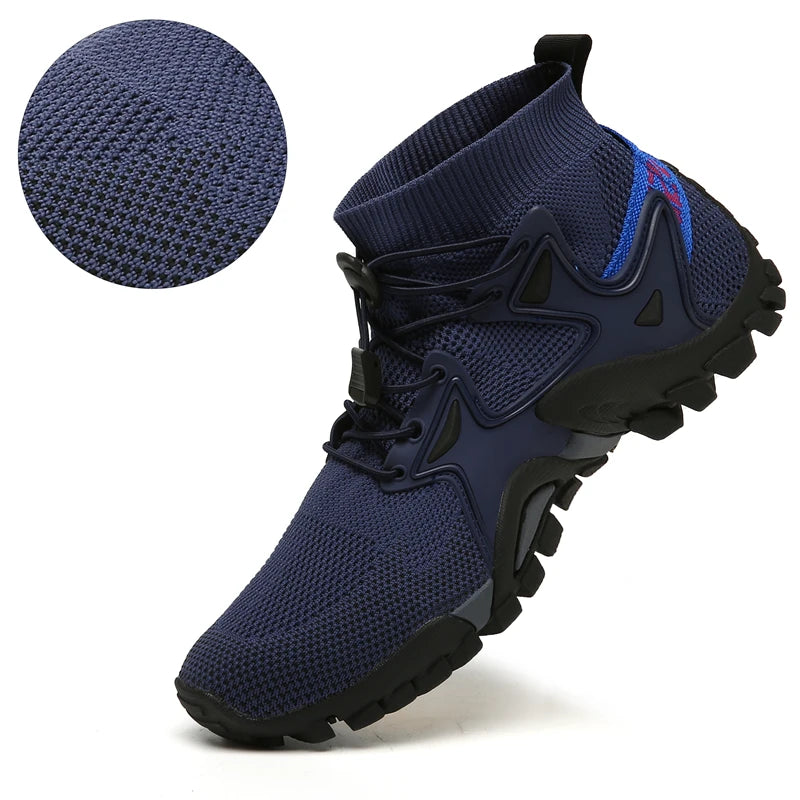 New Mesh Breathable Hiking Shoes Size 36-47 Mens Sneakers Outdoor Trail Trekking Mountain Climbing Sports Shoes for Male