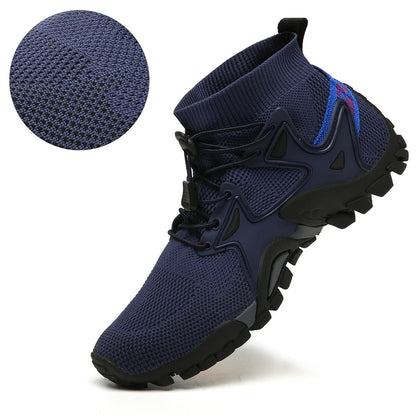 New Mesh Breathable Hiking Shoes Size 36-47 Mens Sneakers Outdoor Trail Trekking Mountain Climbing Sports Shoes for Male