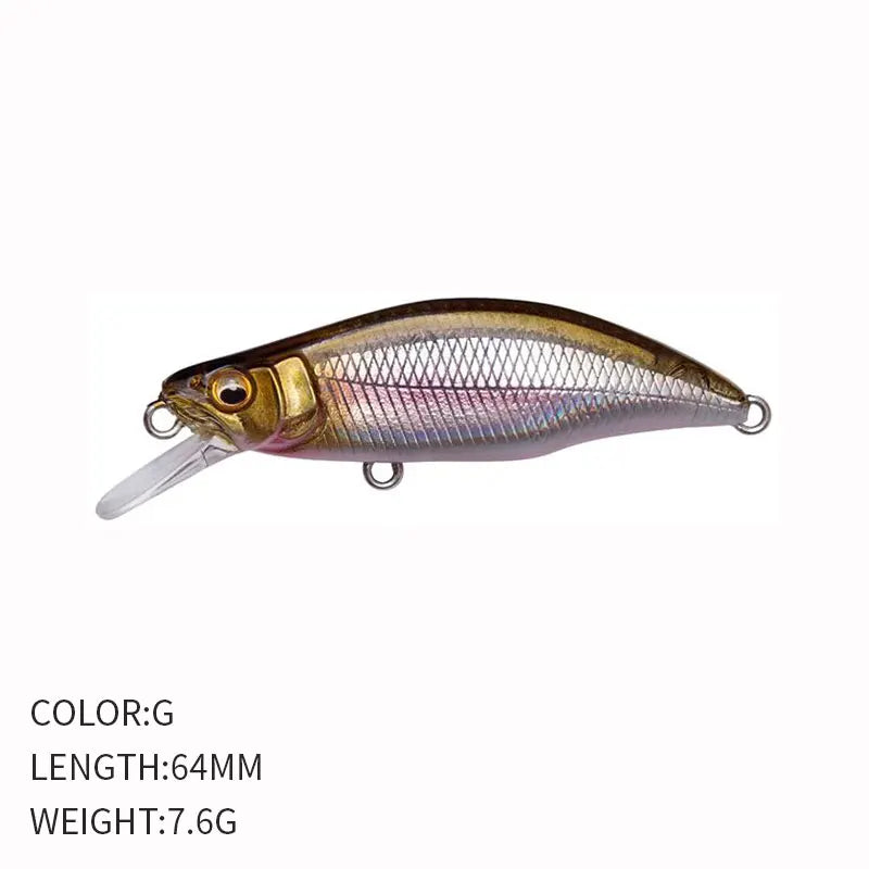 Fishing 64mm 7.6g Swimbaits Bass Big Fish Crankbaits Fishing Lure Sinking Wobblers for Pike Minnow Lure Fishing Tackle