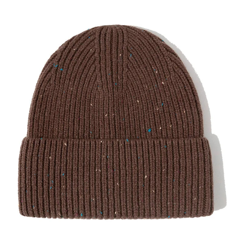 Men Women 100% Merino Wool Beanie Hats Winter Thermal Hat Cuffed Knit Ribbed Beanie Hiking Skiing One Size