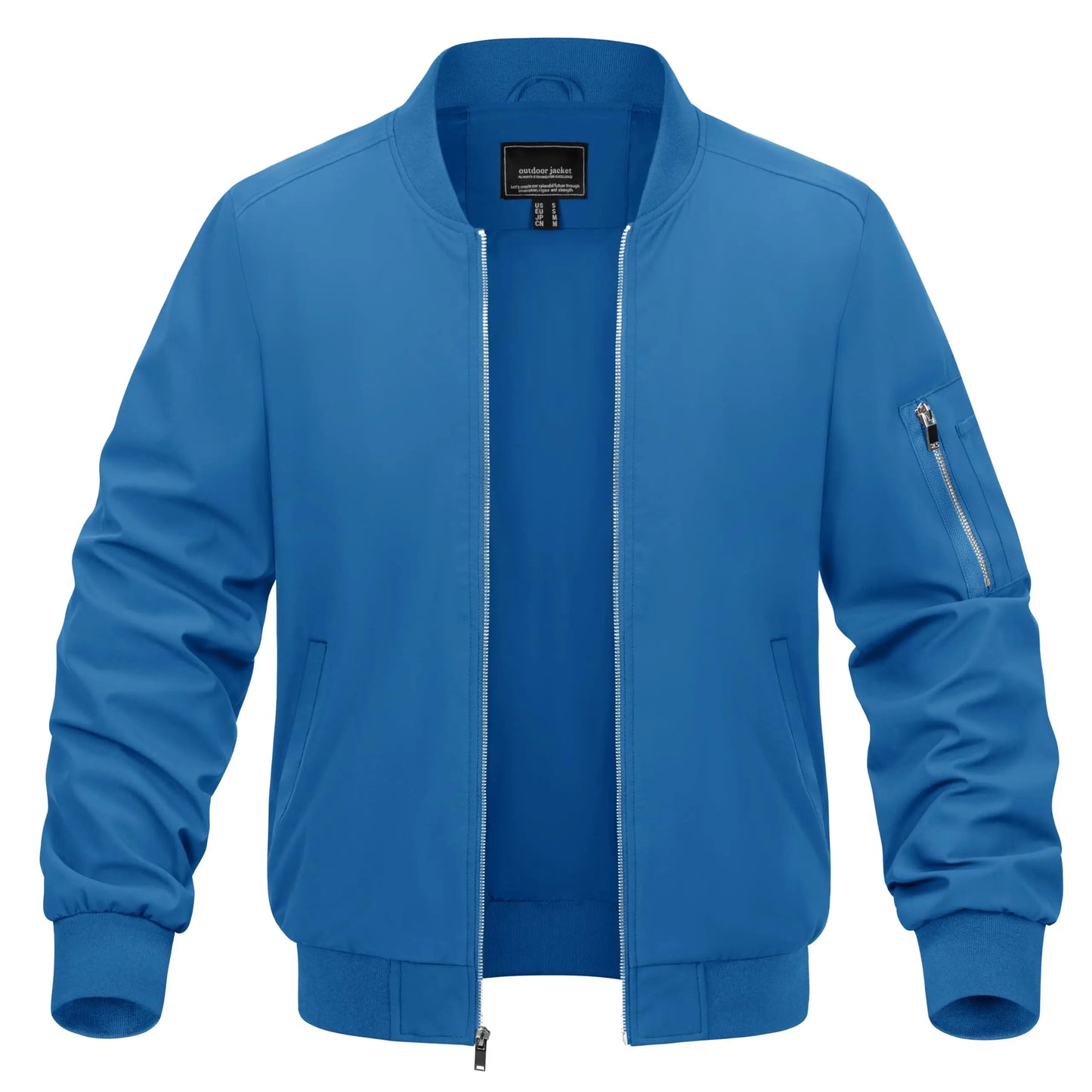 TACVASEN Spring Baseballl Jackets Mens Windbreaker Hiking Trekking Fishing Jackets Outdoor Full Zip Casual Coats Outwear Tops