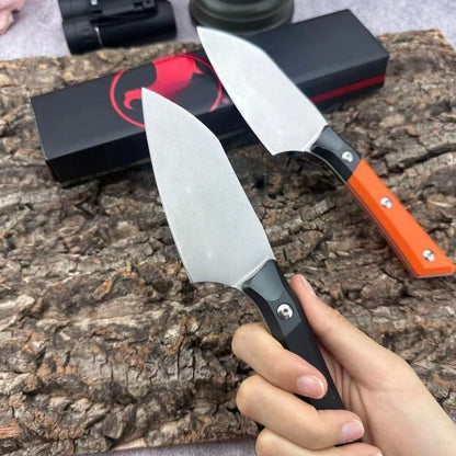High-hardness Fixed Blade Knife, D2 Steel Blade Treatment, Outdoor Camping Hiking EDC Adventure Climbing Tool, Men's Gift
