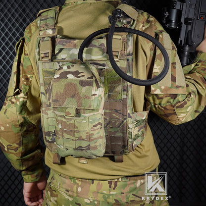 KRYDEX Tactical 1.5L 50oz Hydration Bladder Pouch Low Profile Hydra Carrier MOLLE Water Pack Bag Outdoor Hiking Accessories