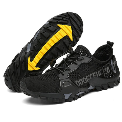New Mesh Breathable Hiking Shoes Size 36-47 Mens Sneakers Outdoor Trail Trekking Mountain Climbing Sports Shoes for Male