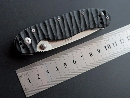 Eafengrow R2 Folding Knife With Sand Light Surface AUS-8 Blade G10 Handle Camping Outdoor Survival Pocket Knives for Outdoors
