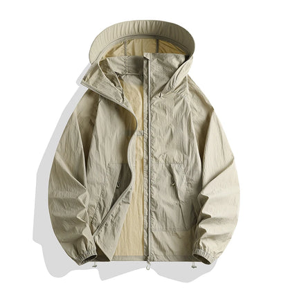 Outdoor Sunscreen Clothing Summer Hiking Jackets UPF50+ Ultraviolet Protection Couple's Hooded Jacket Traveling Hiking Fishing