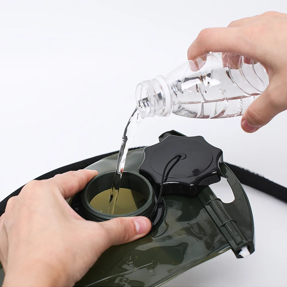 2L Leak Proof Water Reservoir Hydration Storage Bladder Bag BPA Free Hydration Pack Two Modes Refilling Cap for Cycling Hiking