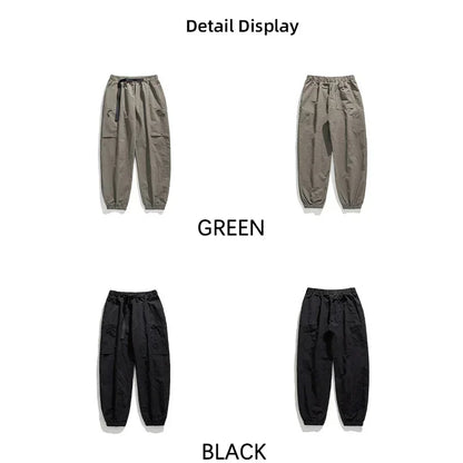 TFETTERS Autumn Men Cargo Pants 2025 Multi Pocket Waterproof Solid Color Casual Pants 100% Nylon Outdoors Tourism Men Clothes