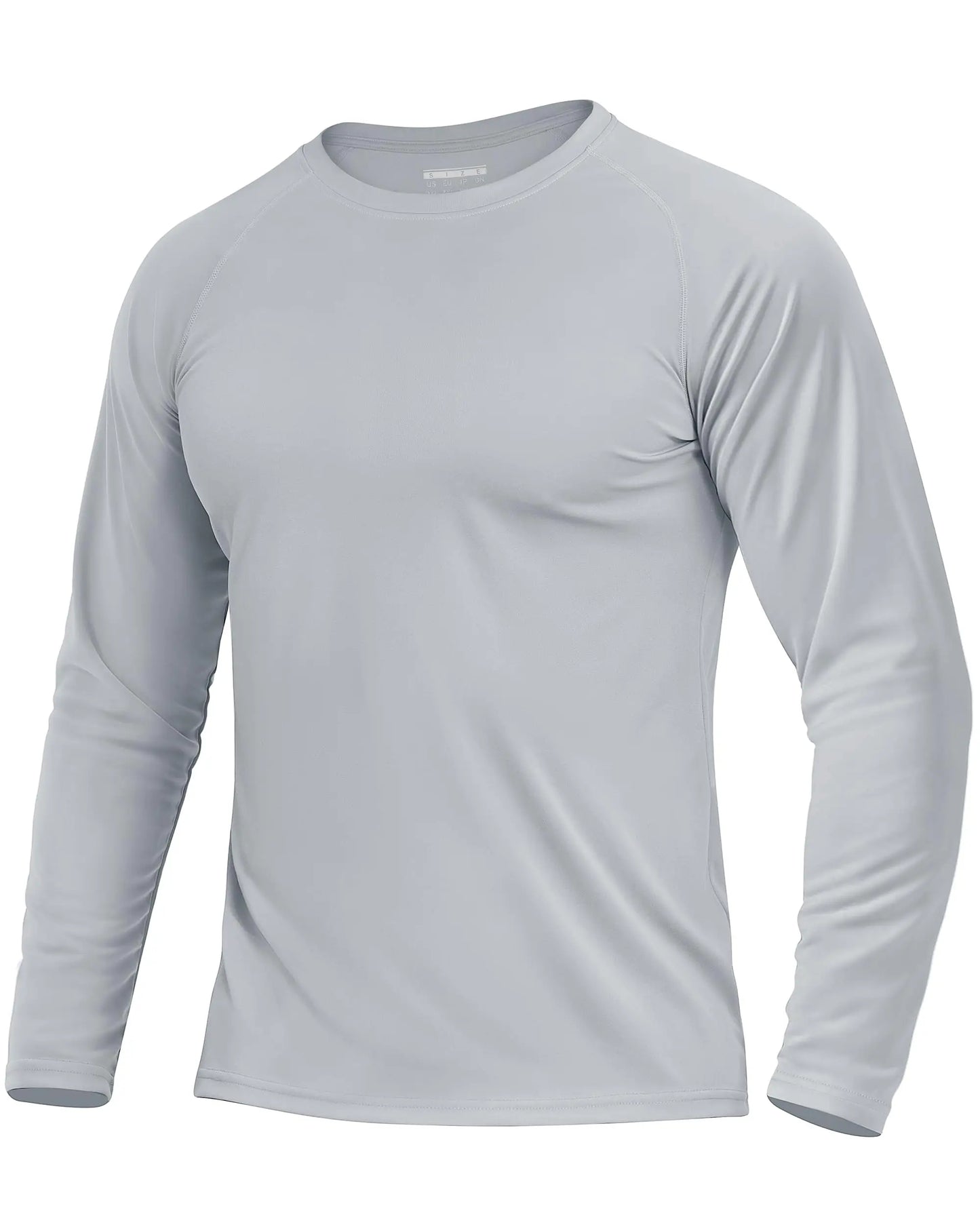 KEFITEVD Men's UPF 50+ Quick Dry Long Sleeve T-Shirts Men Sun Protection Outdoor Fishing Hiking T-Shirts UV Block Shirts Tops