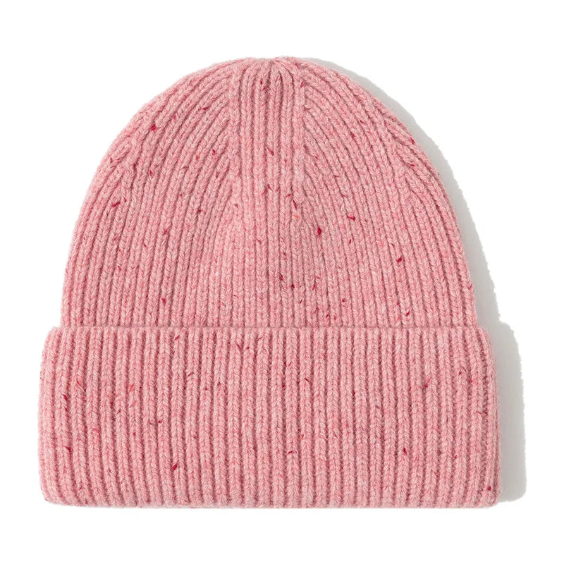 Men Women 100% Merino Wool Beanie Hats Winter Thermal Hat Cuffed Knit Ribbed Beanie Hiking Skiing One Size