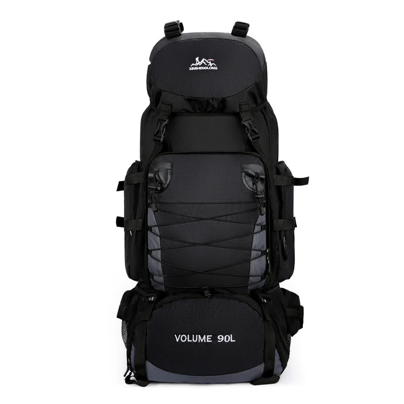 Molle 90L Outdoor Mountaineering Waterproof Rucksack Bag Sports Double Shoulder Bag Casual Hiking Travel Tactical Backpack