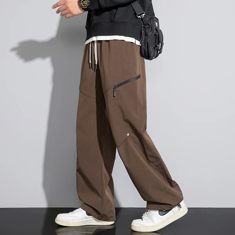 CHRLCK Men's Waterproof Hiking Pants Quick Drying Fashion Cargo Pants Breathable Trousers Fishing Camping Outdoor Sport Pants
