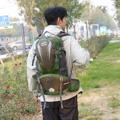 40L Travel Backpack Camping Men Large Hiking Bag Tourist Rucksack Waterproof Outdoor Sports Climbing Mountaineering Bag Luggage