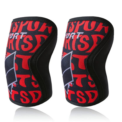 Crossfit Knee Pads Compression 7mm Neoprene Sports Knee Brace Squat Weightlifting Pressured Knee Sleeve Women Men Teens Custom
