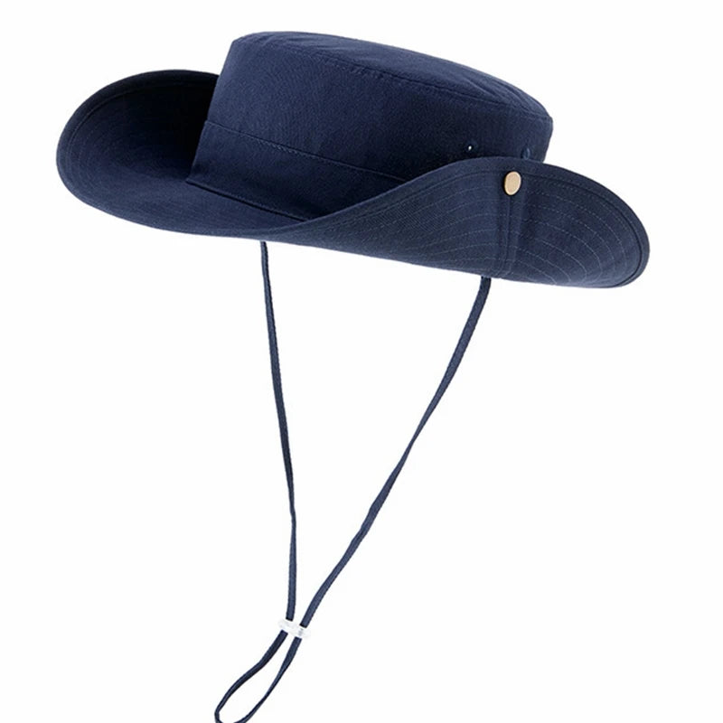 100% Cotton Fisherman Hat Dad Summer Outdoors Sun Cap Man Outdoors Camping Boonie Hat Women Beach Foldable Bucket Hats