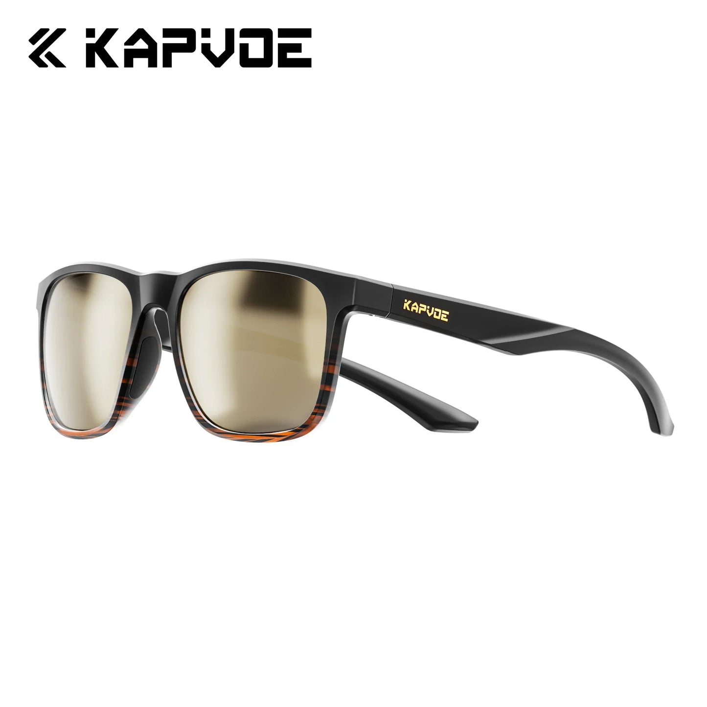 Kapvoe Polarized Sunglasses Men Lightweight Frame Anti Glare Driving Fishing Golf Outdoors Photochromic Glasses Running Women