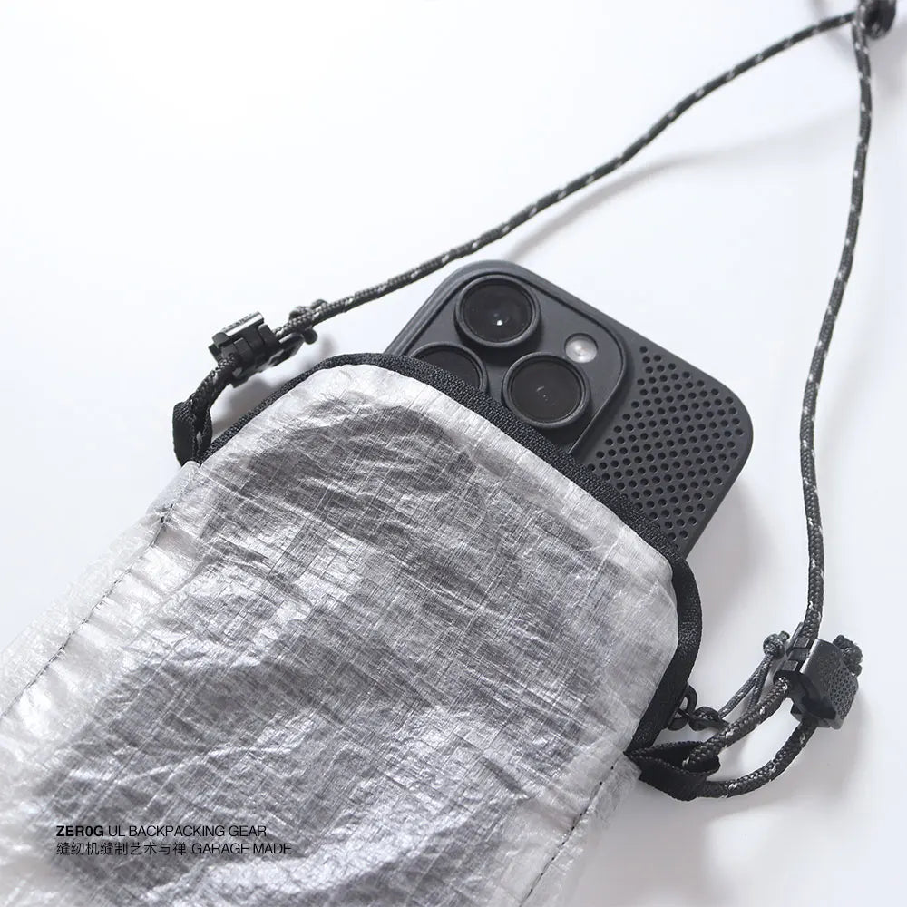 9g Ultralight UHMWPE DCF Fabric Crossbody Bag - Shoulder Bag For Cycling/Camping/Hiking Outdoor Backpacking Gear