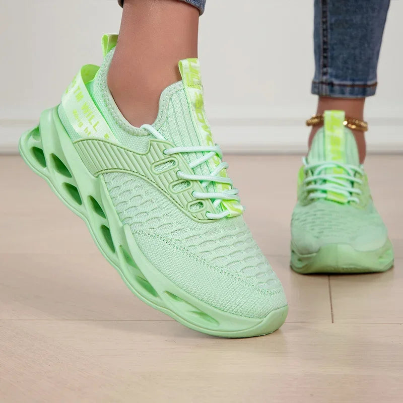 purple Casual Sneakers Women Men Blade Shoes Light Breathable Running Shoes Mesh Sports Sneakers Zapatillas De Mujer Chaussure