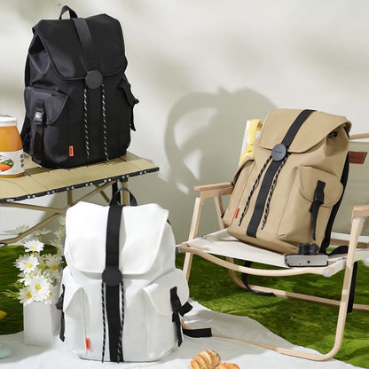 Mixi New 16'' Laptop Backpack Men Waterproof Lightweight Casual  Travel  School Bags Women Outdoors Rucksack 17 Inch White M5228