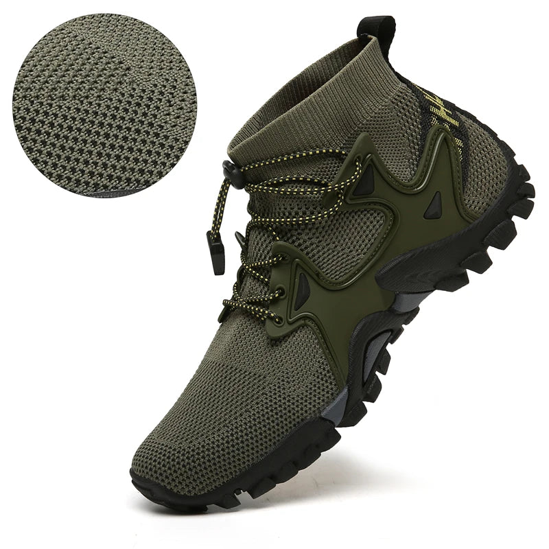 New Mesh Breathable Hiking Shoes Size 36-47 Mens Sneakers Outdoor Trail Trekking Mountain Climbing Sports Shoes for Male