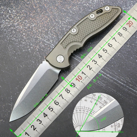 XM-18 A Folding Knife Titanium Handle Mark 20CV Outdoors Hunting Fishing Camping Cycling Kitchen Survival Tactic EDC Tools Gifts