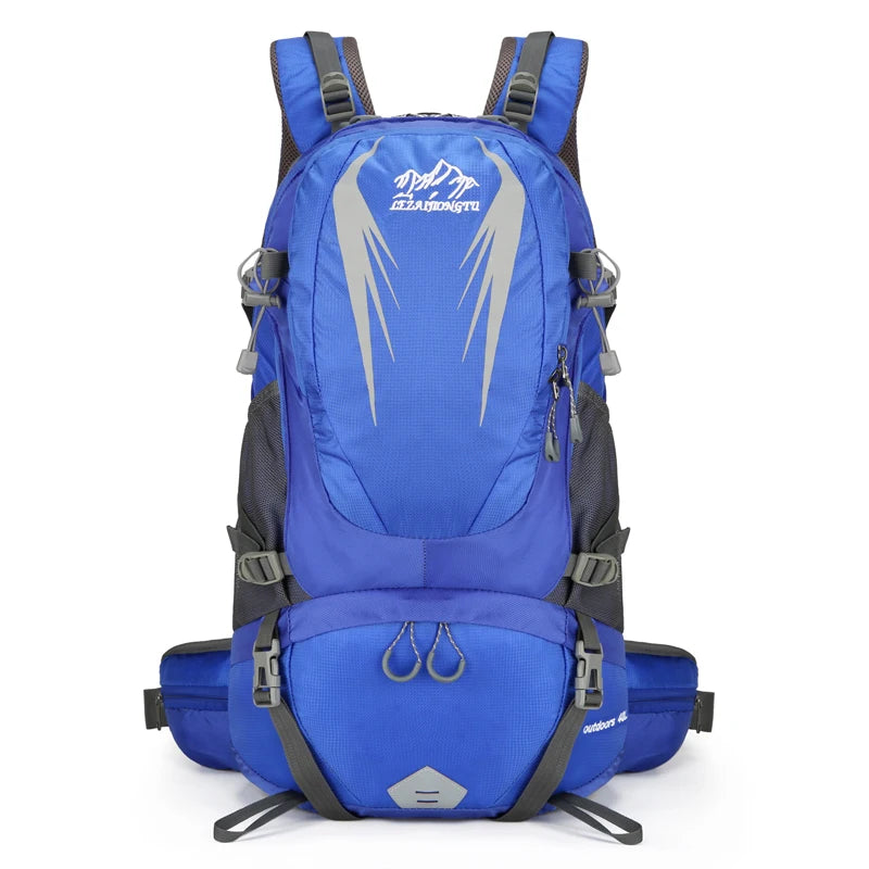 40L Travel Backpack Camping Men Large Hiking Bag Tourist Rucksack Waterproof Outdoor Sports Climbing Mountaineering Bag Luggage