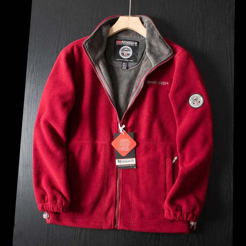 Winter Thermal Fleece Jackets For Men Hiking Climbing Coat Fishing Field Jacket Hunting Camping Jackets Windbreaker Sportswear