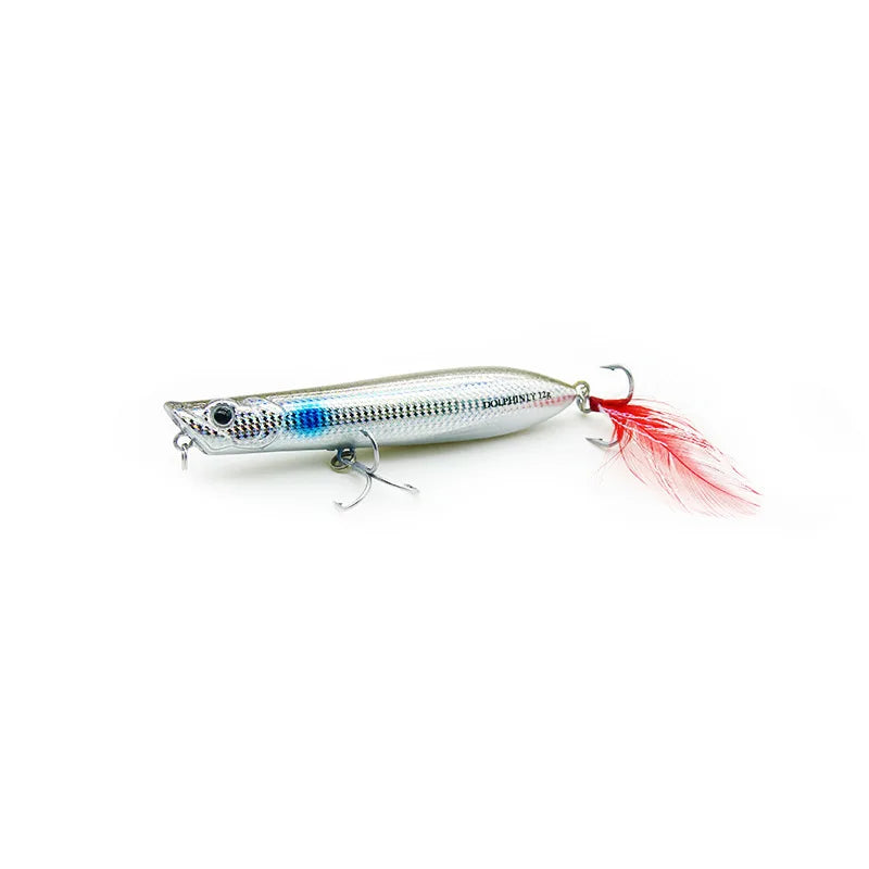 Freshwater Fishing Lures, Top Water Fishing Gear for Trout and Bass Fish, Spooks Cupped Mouth Walker, Long Casting Treble Hooks